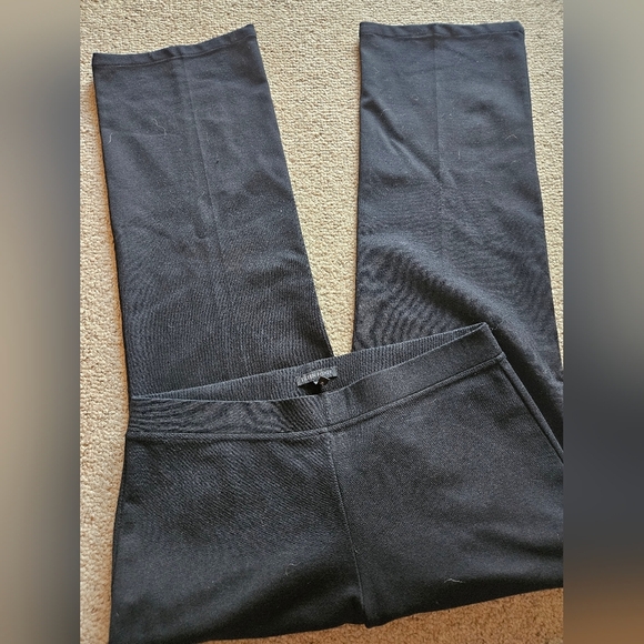 Eileen Fisher Washable Stretch Crape Pull On Stright Leg Medium - Picture 1 of 5